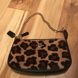 Coach leopard purse new